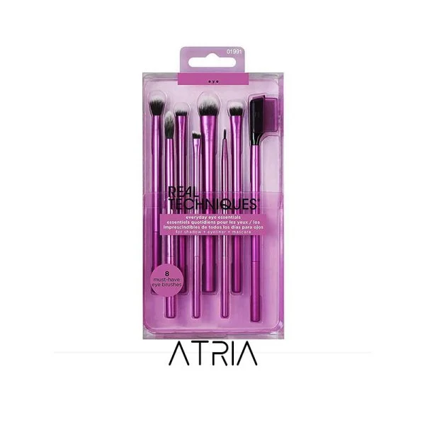 ست براش 8 عددی ریل تکنیک مدل Everyday Eye Essentials