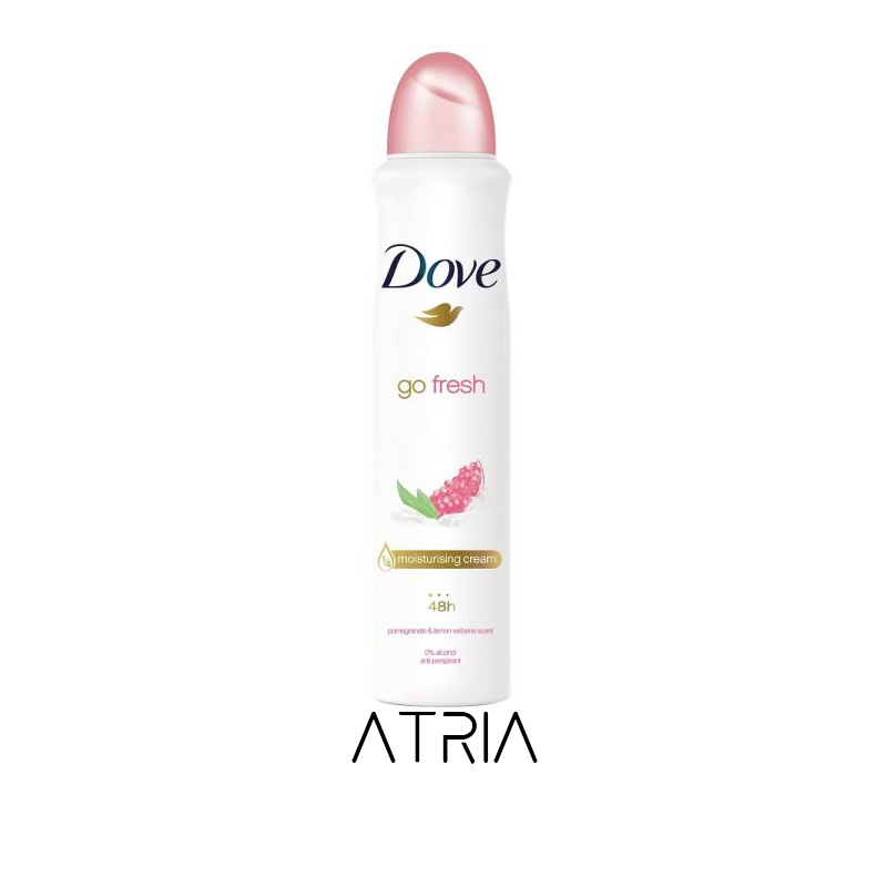 اسپری ضدتعریق با رایحه انار و به لیمو داو 250 میل | Dove Go Fresh Pomegranate and Lemon Verbena Antiperspirant Spray اسپری ضدتعریق با رایحه انار و به لیمو داو 250 میل | Dove Go Fresh Pomegranate and Lemon Verbena Antiperspirant Spray