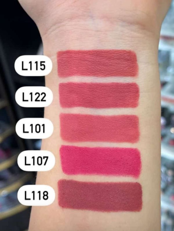 تست رنگ رژ مدادی بونومیا