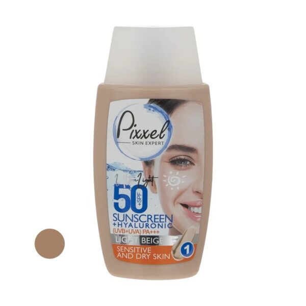 کرم ضدآفتاب رنگی پیکسل مدل LIGHT BEIGE حجم 50 میل | مناسب پوست حساس و خشک - تصویر 2