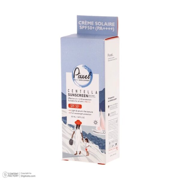 کرم ضدآفتاب بی‌رنگ پیکسل SPF 50 مدل Centella حجم 50 میل - تصویر 4